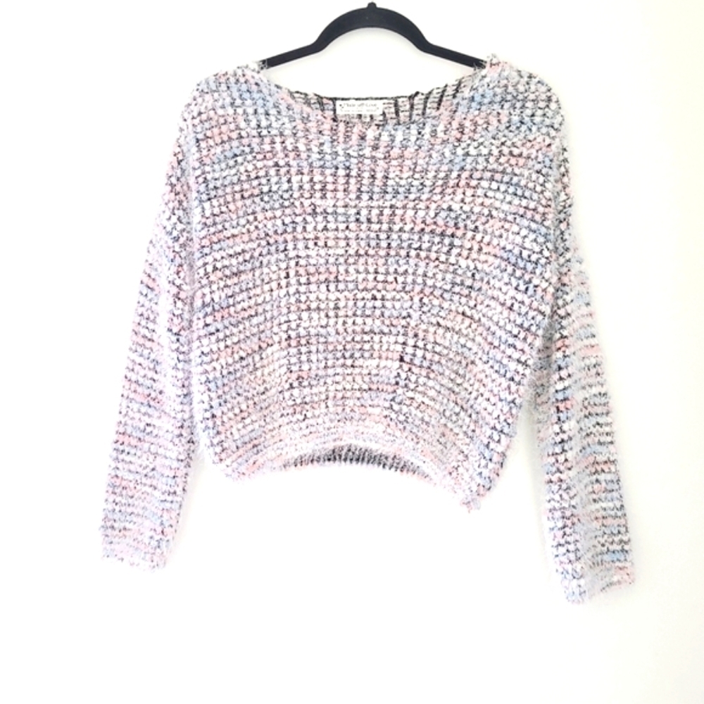 MADE WITH LOVE multicolor crewneck long sleeves sweater